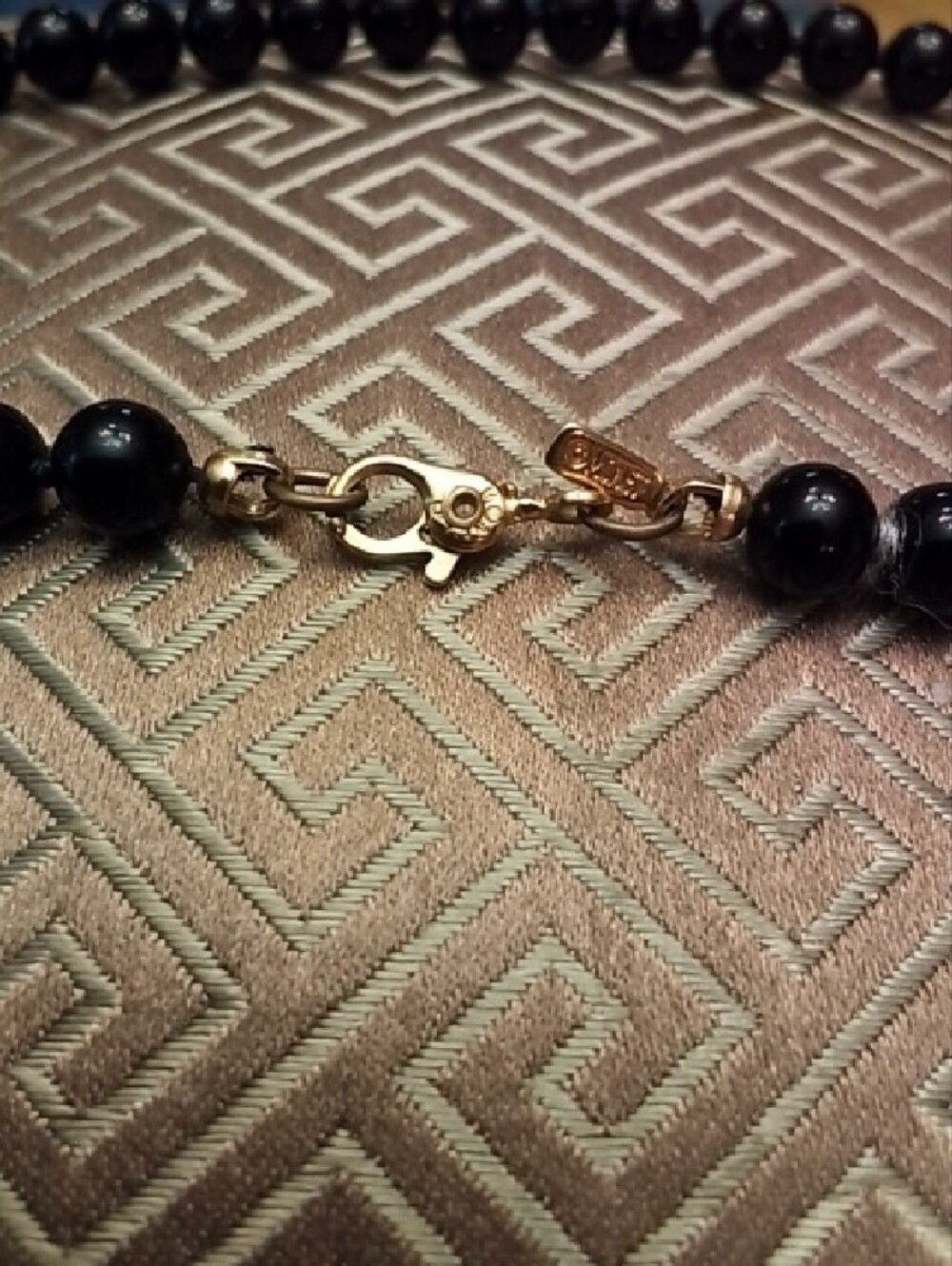 Monet Black Strand Beaded 18 Inch Necklace - Picture 2 of 3
